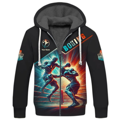 Fighting Boxing Custom Name 3D Shirt Personalized Gift For Boxer Lovers, All Over Printed