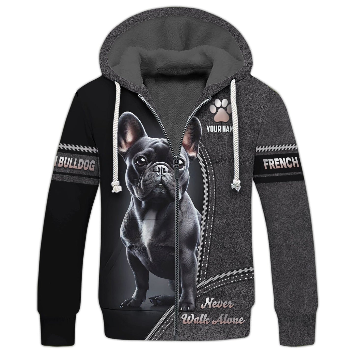 3D Full Print French Bulldog T-Shirts Personalized Name Gift For Dog Lovers, All Over Printed