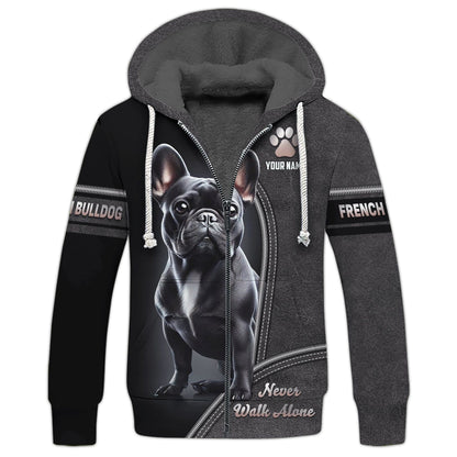 3D Full Print French Bulldog T-Shirts Personalized Name Gift For Dog Lovers, All Over Printed