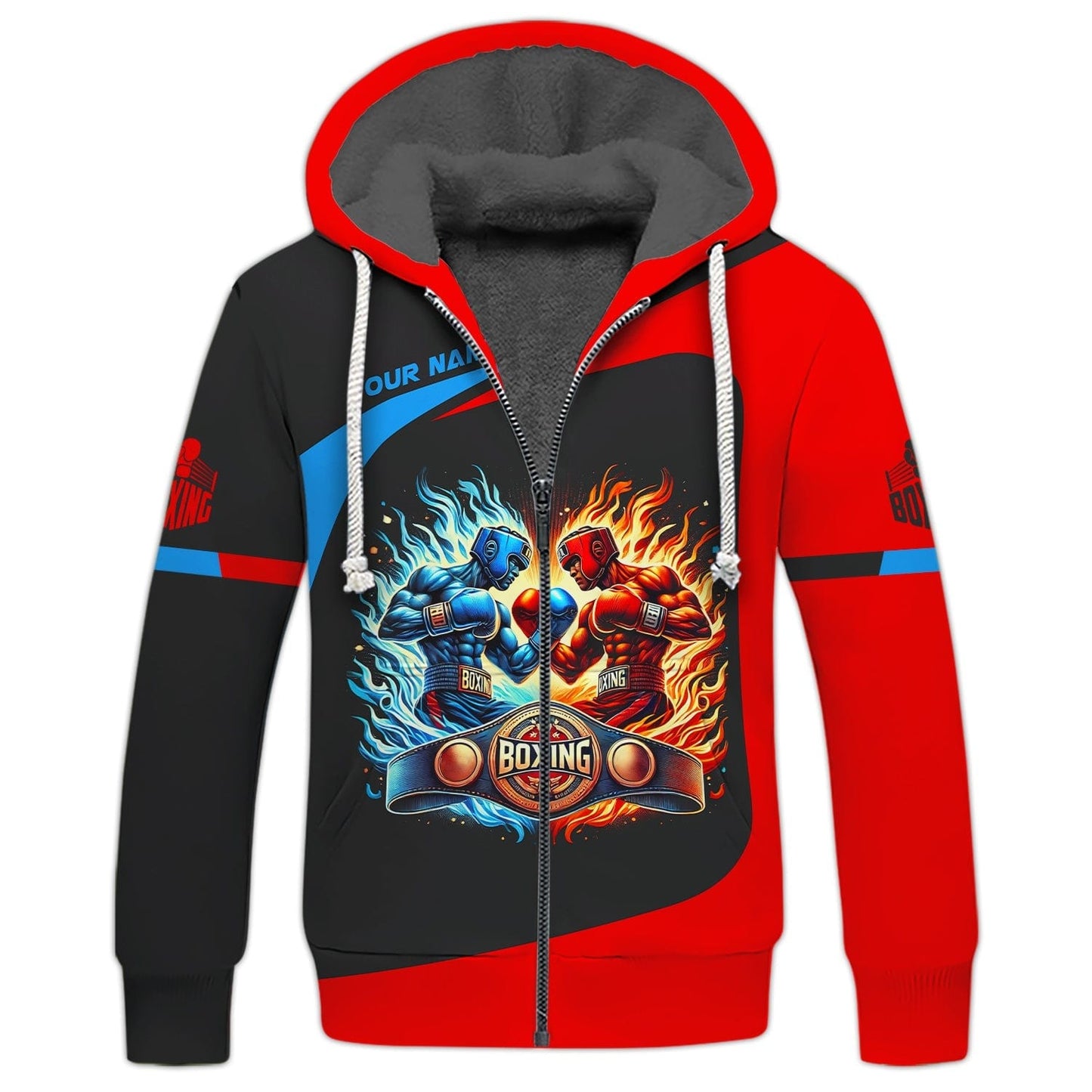 3D Full Print Boxing Fight T-Shirts Personalized Name Gift For Boxing Lovers, All Over Printed
