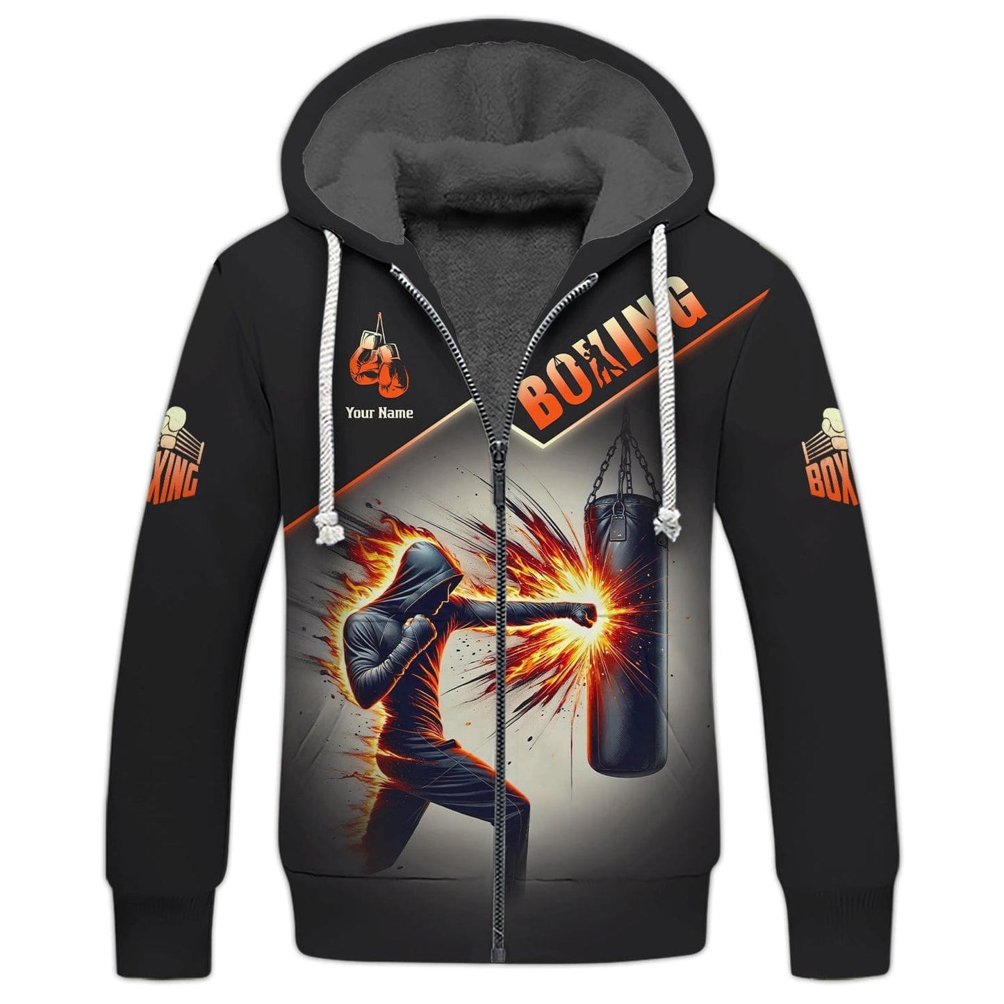 Boxer With Powerful Punches Custom Name 3D Shirt Personalized Gift For Boxing Lovers, All Over Printed