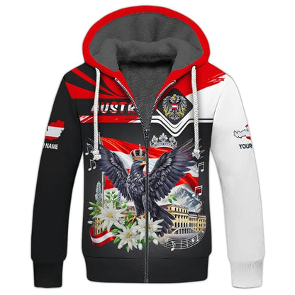 Personalized Austria Shirts, All Over Printed