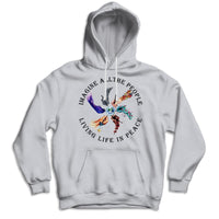 Imagine All The People Living Life In Peace Hippie Shirt