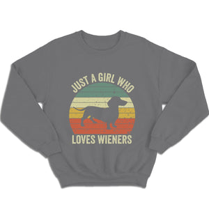 Just A Girl Who Loves Wieners Dachshund Shirts