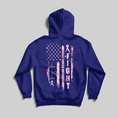 Fight Breast Cancer Flag Shirts