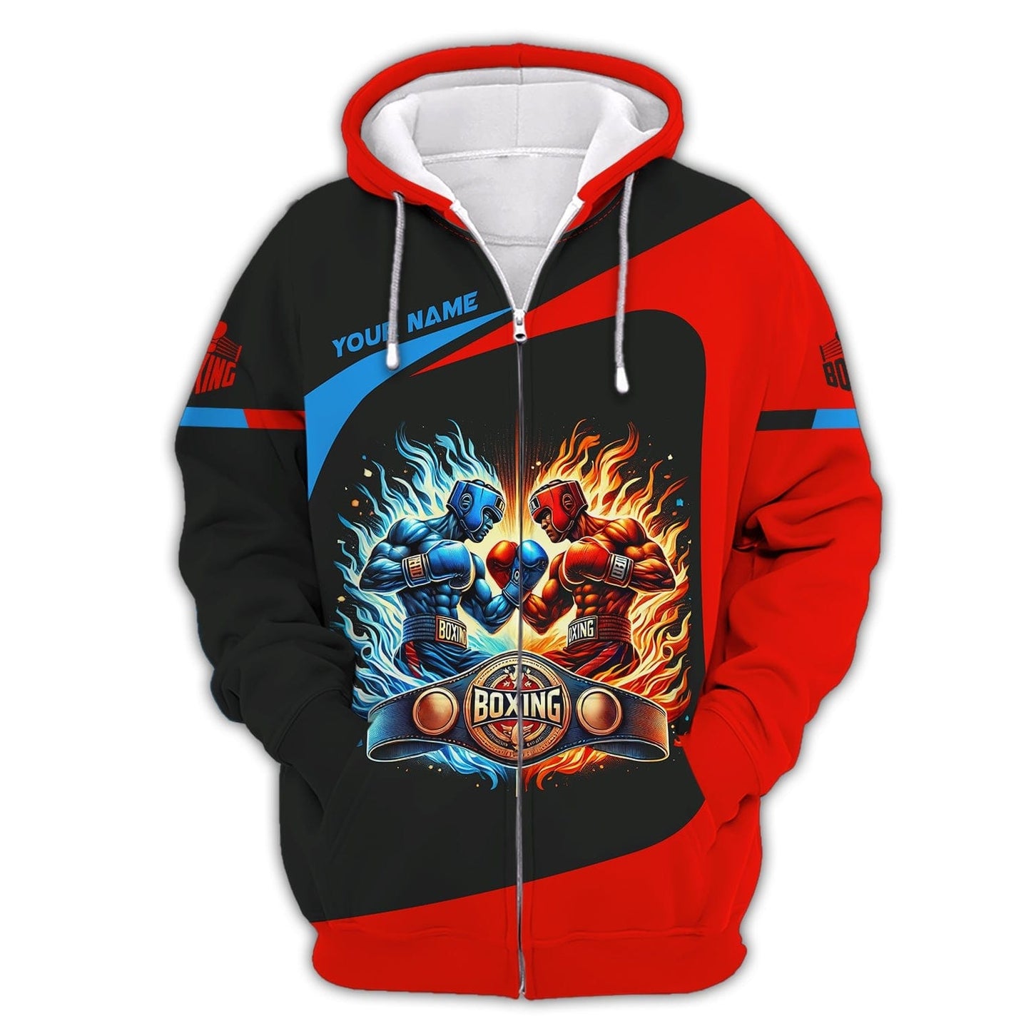 3D Full Print Boxing Fight T-Shirts Personalized Name Gift For Boxing Lovers, All Over Printed