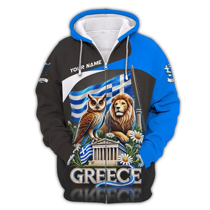 Greece Shirt, Gift For Greece Lover, All Over Printed