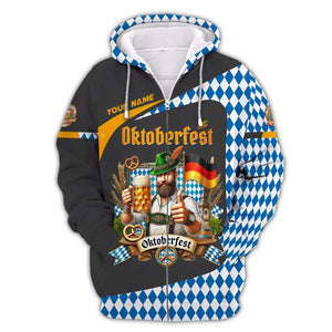 Oktoberfest Custom Name 3D Shirts Beer Festival T-Shirt Gift For Oktoberfest Lovers, All Over Printed