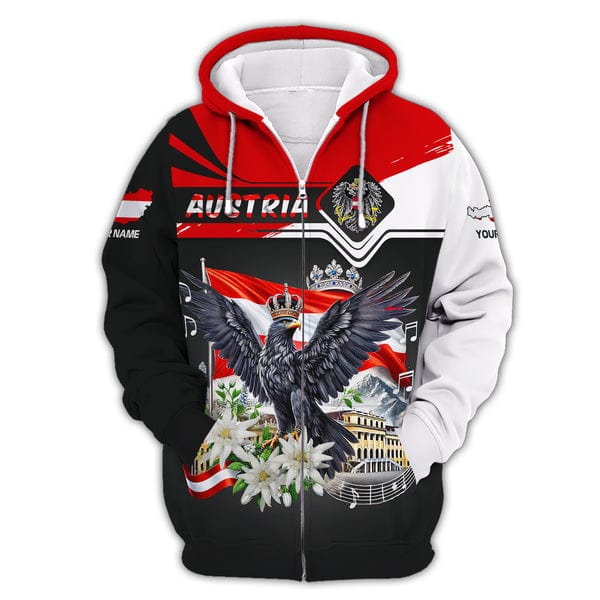 Personalized Austria Shirts, All Over Printed