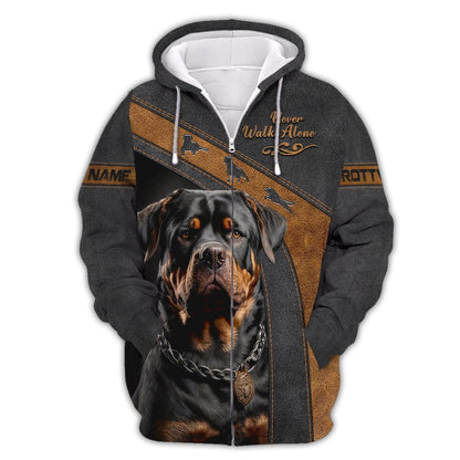 Majestic Rottweiler Custom T-Shirts Rottweiler 3D Shirt, All Over Printed