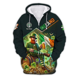 Custom Ireland Shirt, Gift For Ireland Lover, All Over Printed