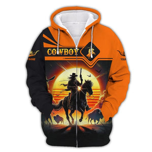 Custom Cowboy Shirt, All Over Printed