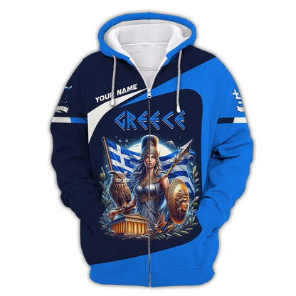 Greece Shirt, Gift For Greece Lover, All Over Printed