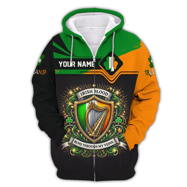 Custom Ireland Shirt, Gift For Ireland Lover, All Over Printed