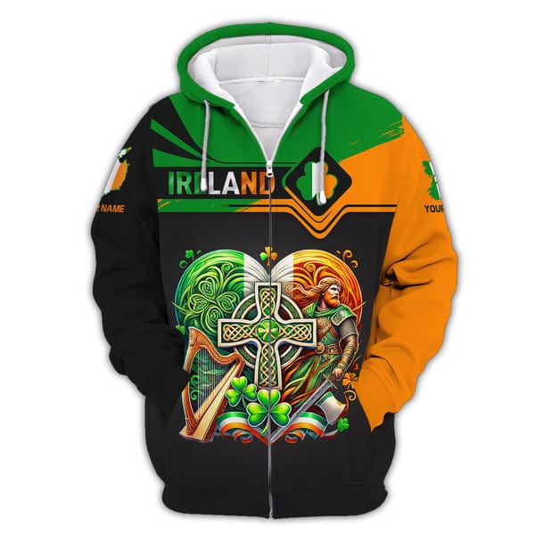 Custom Ireland Shirt, Gift For Ireland Lover, All Over Printed