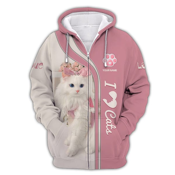 Personalized Cat Lover Shirt, All Over Printed