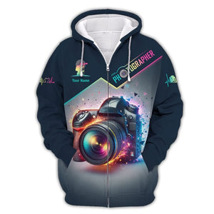 Custom Photography Shirt, Gift For Photography Lover, All Over Printed