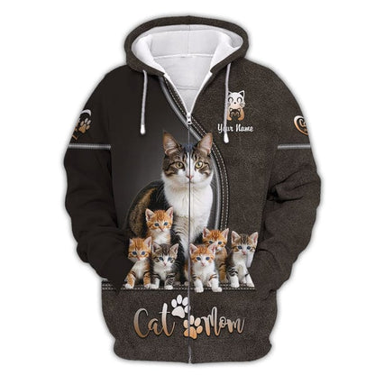 Personalized Cat Lover Shirt, All Over Printed