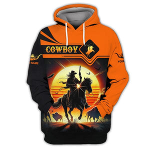 Custom Cowboy Shirt, All Over Printed