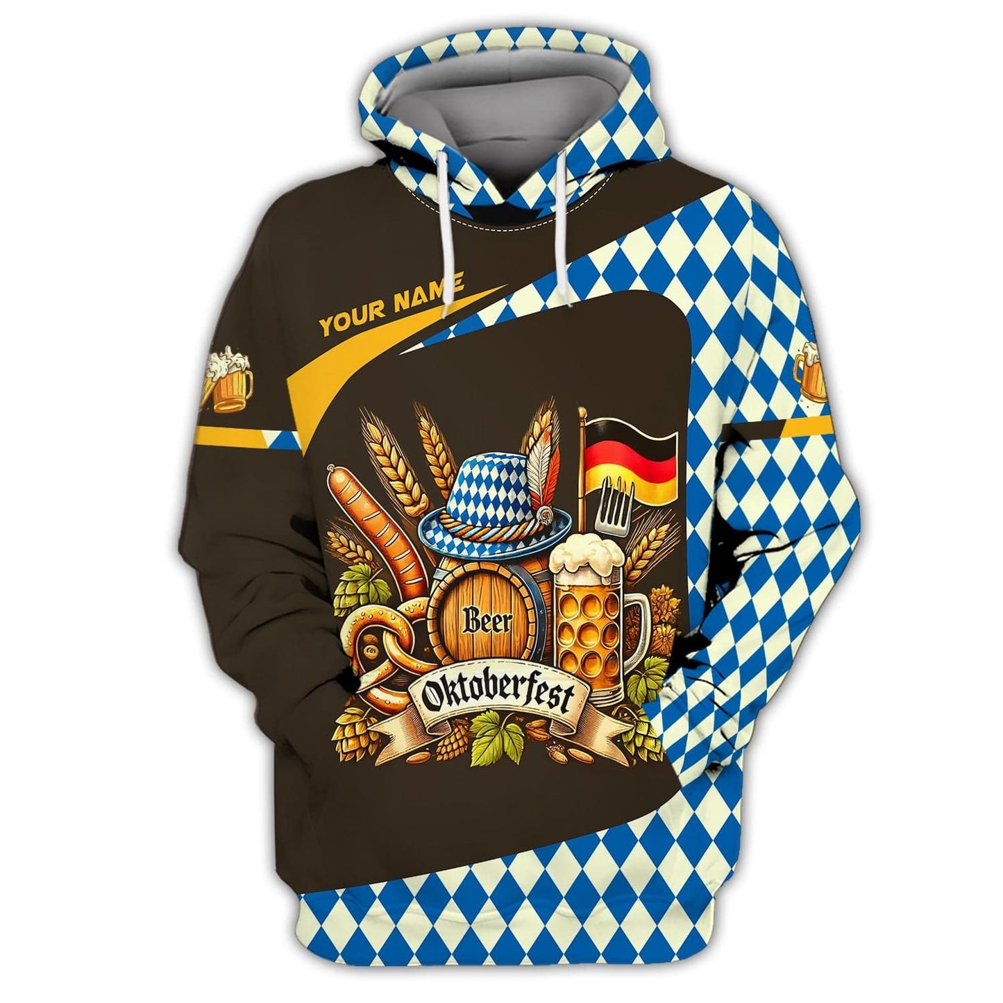 Oktoberfest Custom Name 3D Shirt Personalized Gift For Beer Lovers, All Over Printed