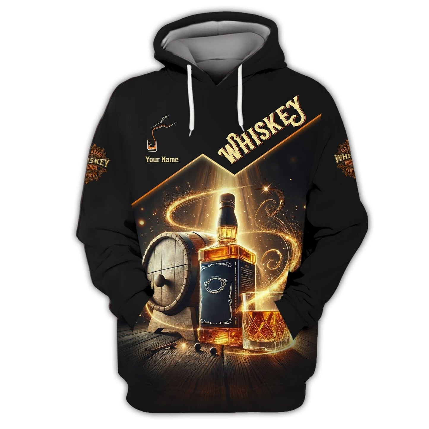 Personalized Whiskey With Barrel T-Shirts Gift For Whiskey Lovers, All Over Printed