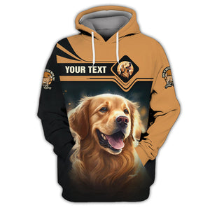 Golden Retriever Shirt, Gift For Dog Lover, All Over Printed