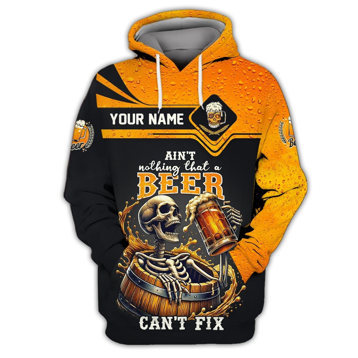 Beer Custom Name T-Shirts Aint't Nothing That A Beer Can't Fix 3D Shirt Gift For Beer Lovers, All Over Printed