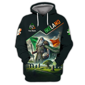 Custom Ireland Shirt, Gift For Ireland Lover, All Over Printed