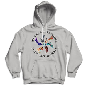 Imagine All The People Living Life In Peace Hippie Shirt