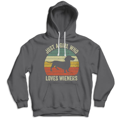 Solo una chica que ama las camisetas de Dachshund de Wieners