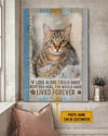 Personalized Cat Memorial Poster, Canvas , If Love Alone Could Have Kept You Here, You Would Have Lived Forever