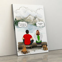 Personalized Family Memorial Canvas - Still Talk About You Conversation