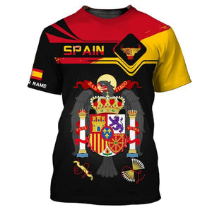 Custom Spain Shirt, Gift For Spain Lover, All Over Printed