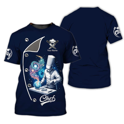 Personalized Chef Shirt - Galactic Culinary Art and Enchanted Tastes