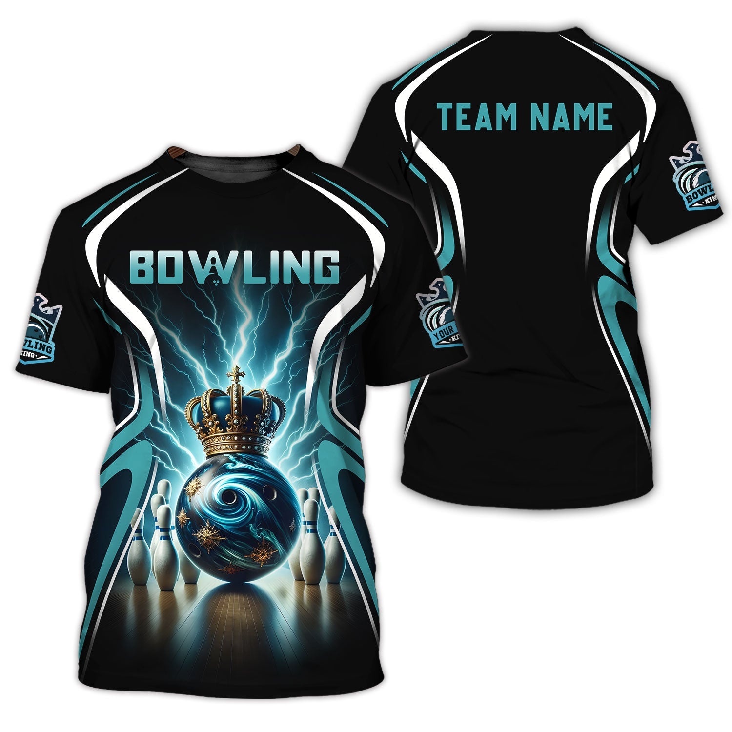 Personalized Bowling Team Shirt - Strike in Winning Style, All Over Printed