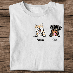 Camiseta personalizada para amantes de los perros: elige tus perros y personalízala con tu nombre