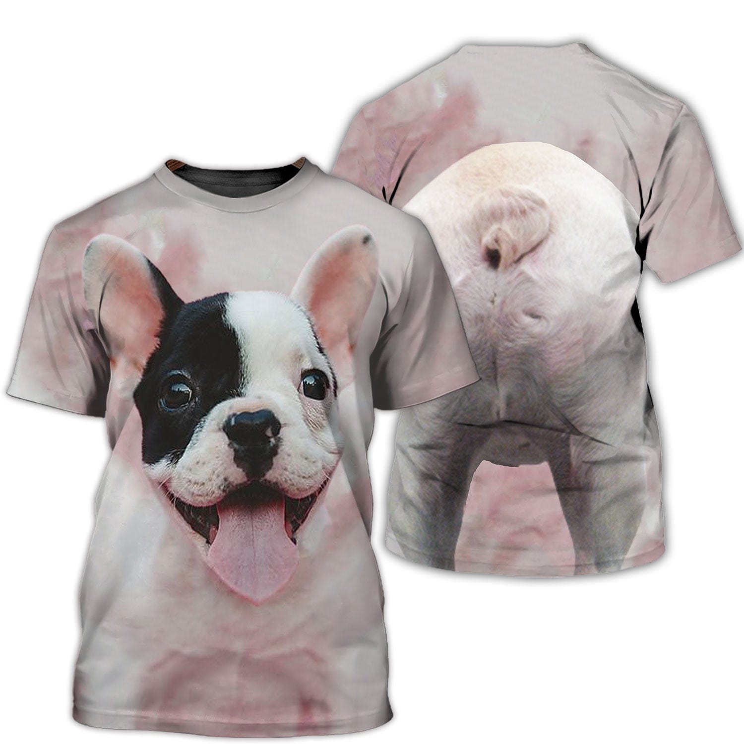 French Bulldog All Over Print Shirt, Complete Dog Display Top: All-Over Printed, Every Inch Covered