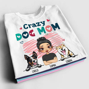 Camiseta personalizada para perro - Crazy Dog Mom