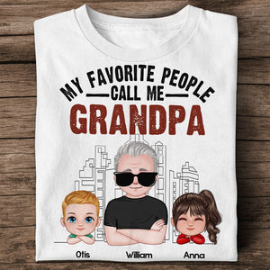 Camiseta familiar personalizada: mis personas favoritas me llaman abuelo