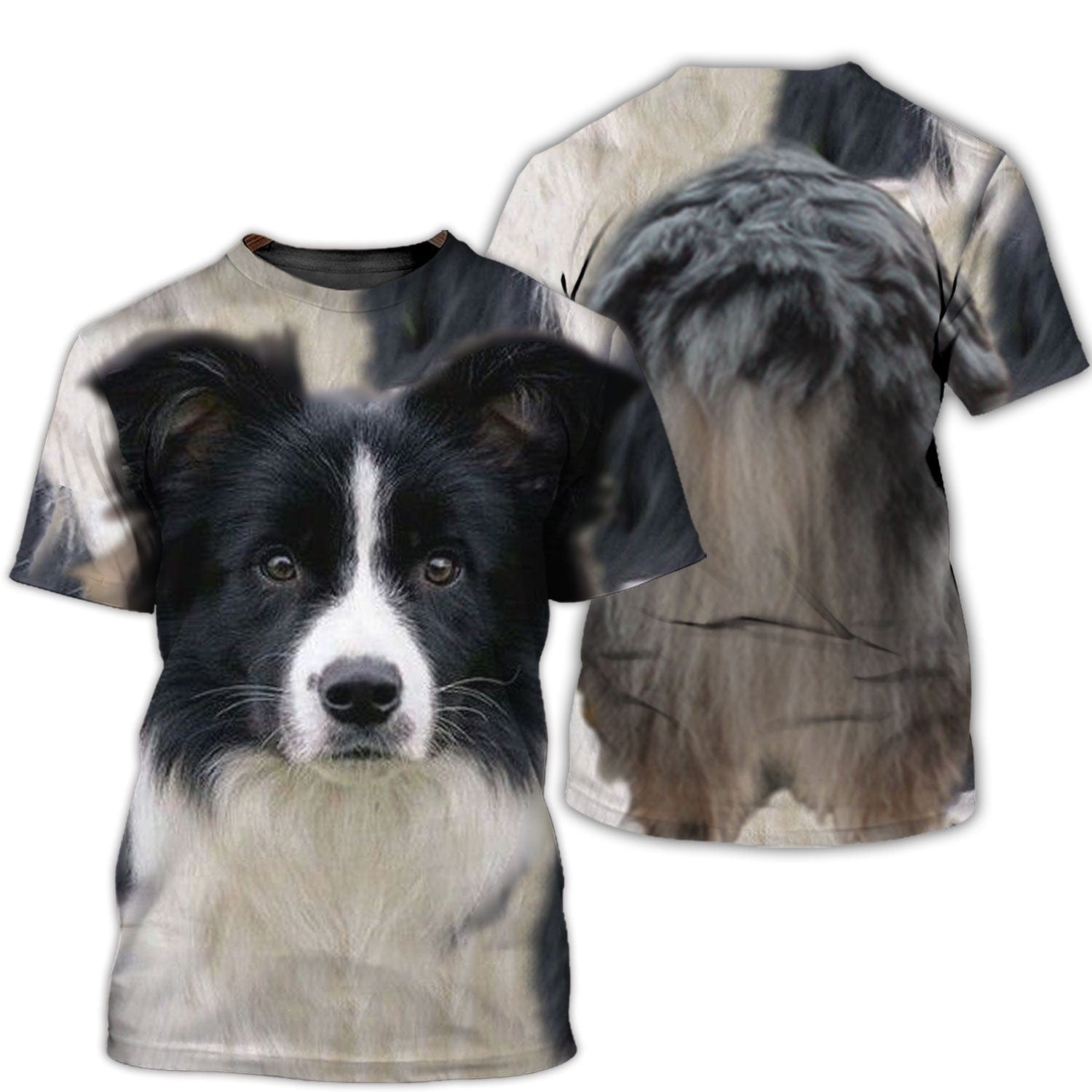Border Collie All Over Print Shirt, Fully-Featured Dog Print Shirt, Unique Every Angle