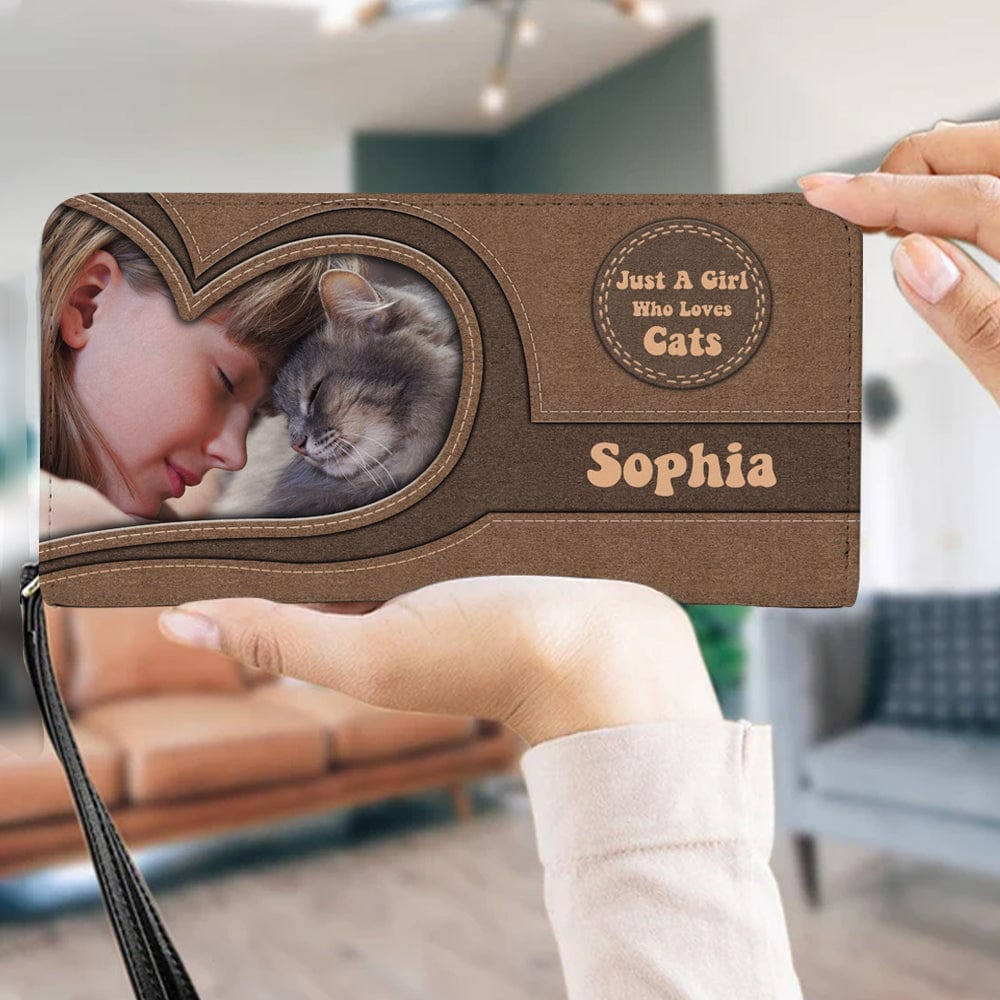Personalized Cat Wallet 20x11cm - Just A Girl Who Love Cats