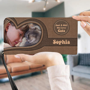 Personalized Cat Wallet 20x11cm - Just A Girl Who Love Cats