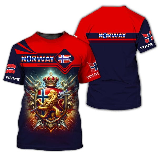 Custom Norway Shirt, Gift For Norway Lover, All Over Printed