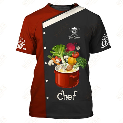 Personalized Chef Shirt - Trendy Veggie Graphics for Culinary Aficionados