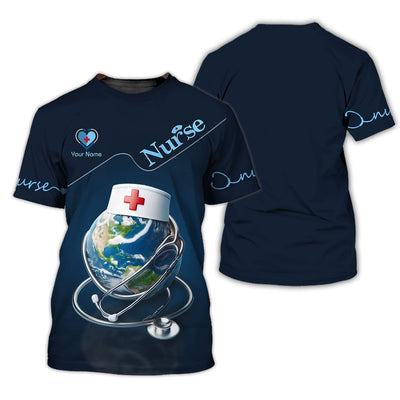 Personalized Nurse Shirt - Global Care in a Fashionable Expression