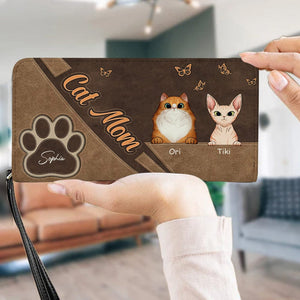 Personalized Cat Wallet 20x11cm - Customizable Cat Breed & Name Design