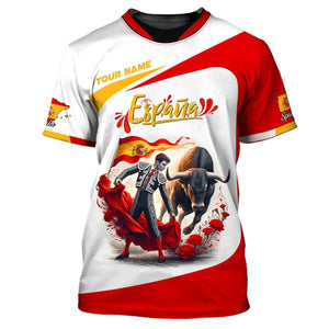 Custom Spain Shirt, Gift For Spain Lover, All Over Printed