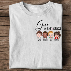 Personalized Sister Shirt - Customizable Design with Gigi Side By Side, Add Your Name And Year