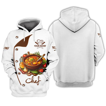 Personalized Chef Shirt, All Over Printed