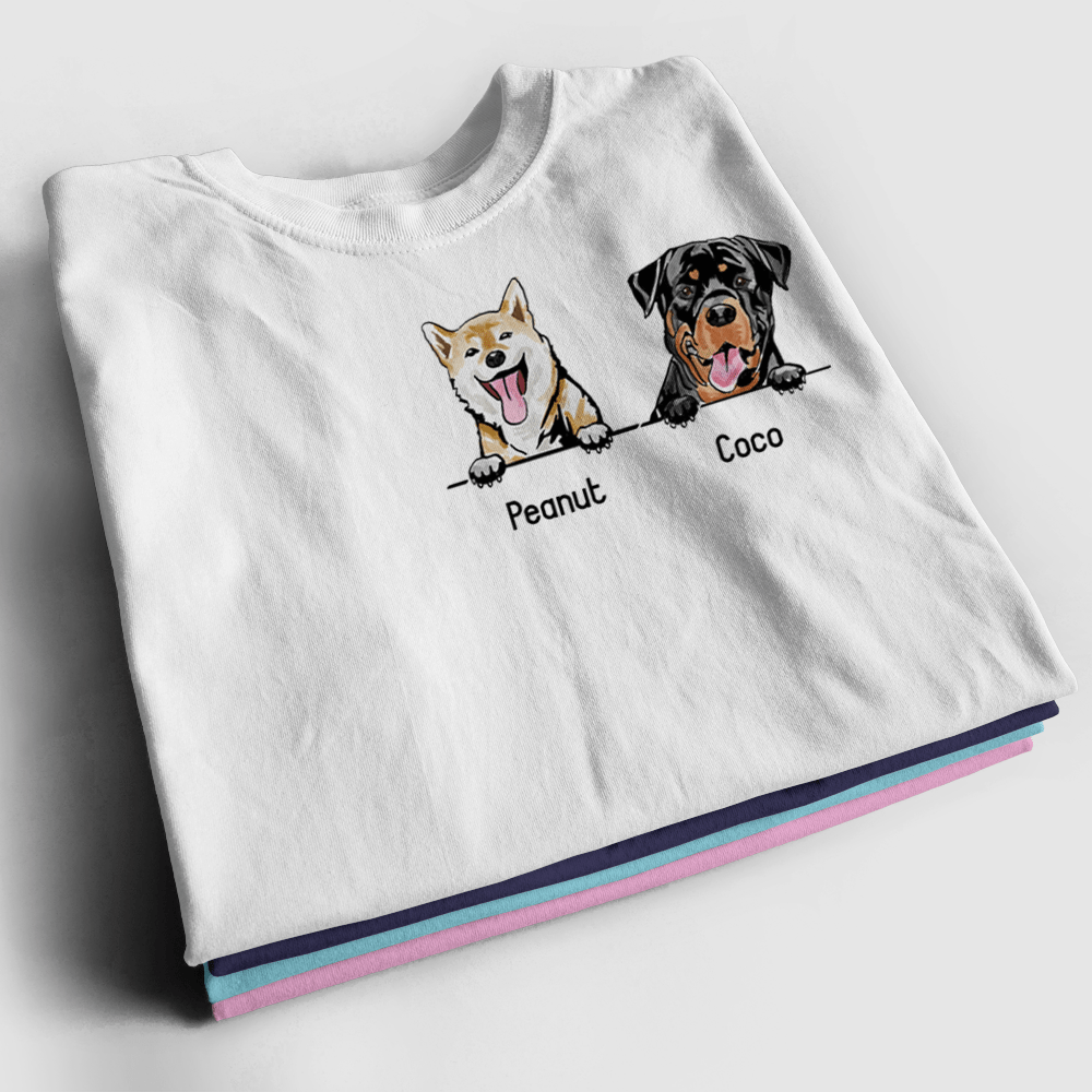 Personalized Dog Lover Shirt - Choose Your Dogs And Customize With Your Name